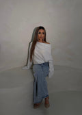 Amirati Poncho Jumper - White