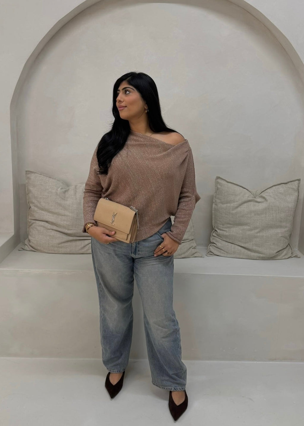 Amirati Poncho Jumper - Sunset Rose
