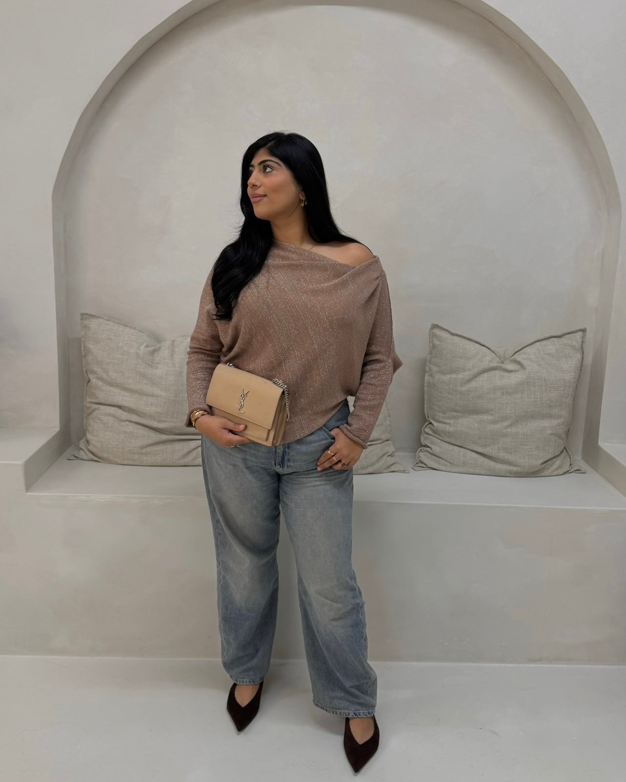 Amirati Poncho Jumper - Sunset Rose