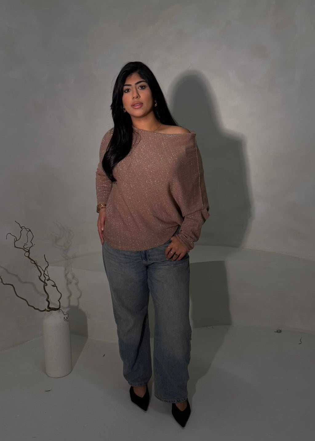Amirati Poncho Jumper - Sunset Rose