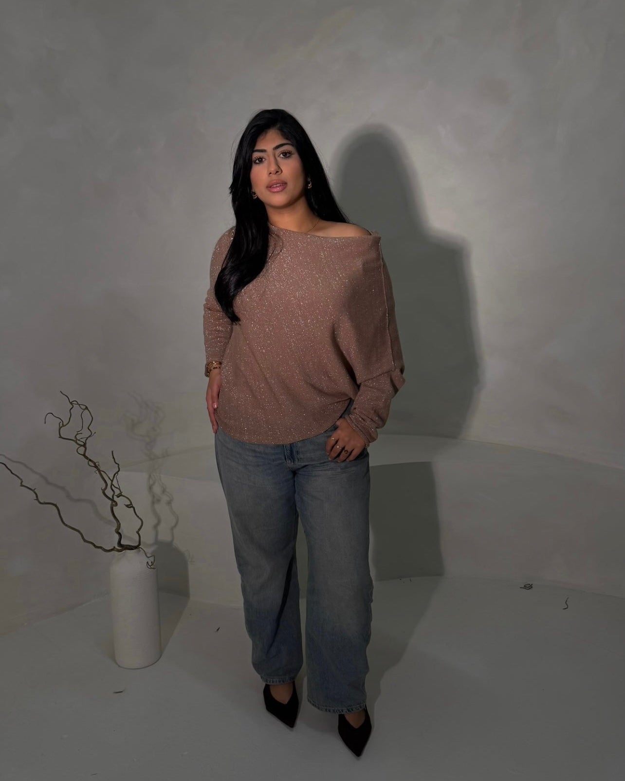 Amirati Poncho Jumper - Sunset Rose