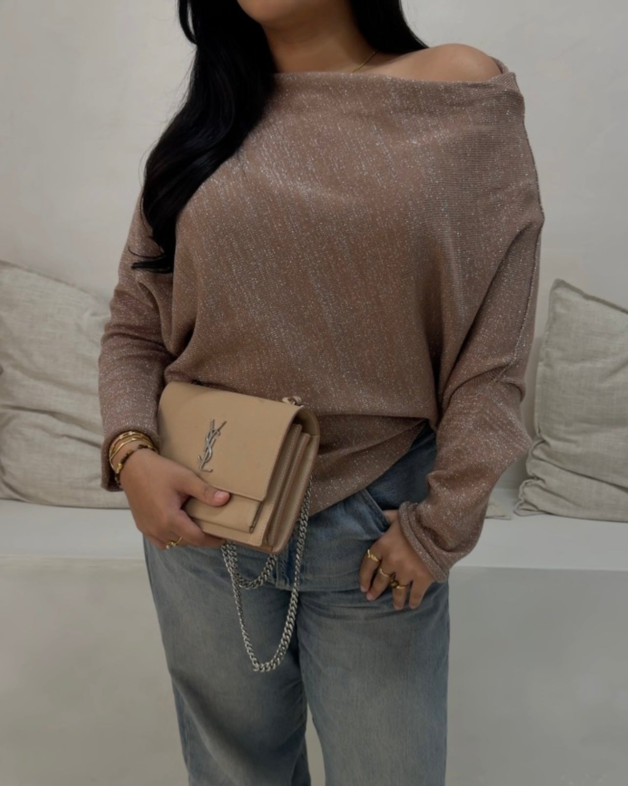 Amirati Poncho Jumper - Sunset Rose