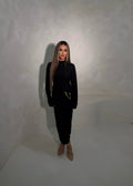Hayati Sparkle Dress - Deep Black