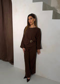 Layali Co Ord Set - Mocha